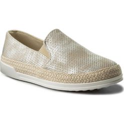 Espadryle NYLON RED - WSLB665-1 Srebrny. Szare espadryle damskie marki Nylon Red, z materiału, na płaskiej podeszwie. Za 59,99 zł.