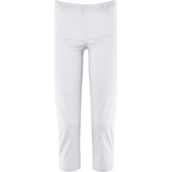 Tregginsy ze stretchem 3/4 bonprix biały. Białe legginsy marki bonprix. Za 54,99 zł.