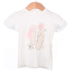 Primigi T-Shirt Dziewczęcy 74 Kremowy. Białe bluzki dziewczęce marki Primigi. W wyprzedaży za 69,00 zł.