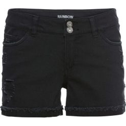 Szorty ze sztrasami bonprix czarny. Czarne spodnie damskie bonprix. Za 109,99 zł.