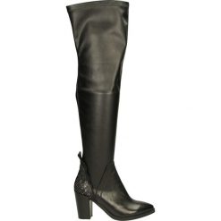 Kozaki - SA1035 L-N NE. Szare buty zimowe damskie Venezia, ze skóry. Za 249,00 zł.