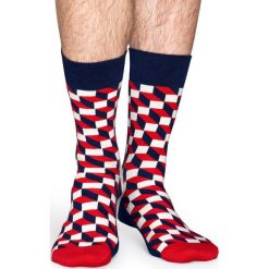 Happy Socks - Skarpety Filled Optic. Szare skarpetki męskie Happy Socks. W wyprzedaży za 29,90 zł.