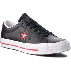 Tenisówki CONVERSE - One Star Ox 161563C Black/Converse Red/White. Czarne tenisówki męskie Converse, z gumy. W wyprzedaży za 269,00 zł.