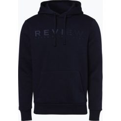 Review - Męska bluza nierozpinana, niebieski. Niebieskie bluzy męskie rozpinane Review, l, z haftami, z kapturem. Za 159,95 zł.