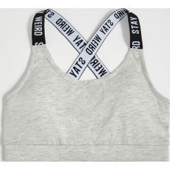 Sportowy top - Jasny szary. Szare topy damskie Sinsay, s, bez wzorów, bez rękawów. Za 19,99 zł.