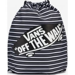 Vans Benched Gymsack Czarny. Czarne plecaki damskie Vans, w paski, z poliesteru. Za 49,95 zł.