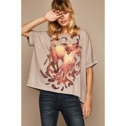 Medicine - T-shirt By Lenka Simeckova. Szare bluzki damskie MEDICINE, s, z nadrukiem, z bawełny, z okrągłym kołnierzem. Za 59,90 zł.