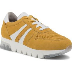 Sneakersy TAMARIS - 1-23749-24 Sun Suede 674. Żółte półbuty damskie Tamaris, z zamszu. W wyprzedaży za 229,00 zł.