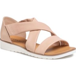 Sandały LASOCKI - EST-002-02 Pink. Różowe klapki damskie Lasocki, bez wzorów, ze skóry, bez obcasa. Za 139,99 zł.