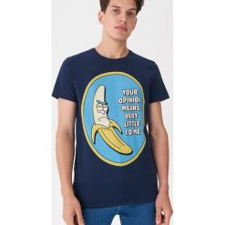 T-shirt z nadrukiem Rick and Morty - Granatowy. Niebieskie t-shirty męskie House, s, z nadrukiem, bez kołnierzyka. Za 49,99 zł.