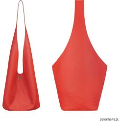Short Boogi Bag czerwona / torebka hobo / boho. Czerwone torebki klasyczne damskie Pakamera, bez wzorów, boho, na ramię, bez dodatków. Za 185,00 zł.
