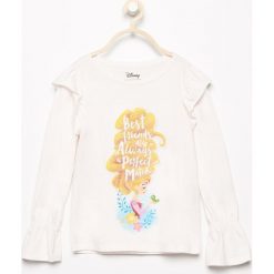 T-shirty dziewczęce: Bluzka z falbankami disney – Kremowy