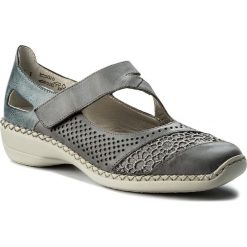 Creepersy damskie: Półbuty RIEKER - 41373-12 Blau