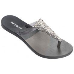 Zaxy Japonki Damskie Fresh Freedom 35/36, Ciemnoszary. Szare japonki damskie marki Zaxy, na wysokim obcasie. W wyprzedaży za 79,00 zł.