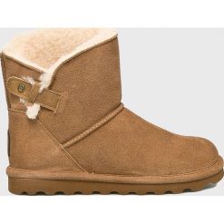 Bearpaw - Śniegowce Margarey. Pomarańczowe śniegowce damskie marki Bearpaw, z wełny, bez zapięcia. W wyprzedaży za 379,90 zł.