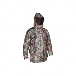 Kurtka myśliwska POSIKAM 300 IMPER camo. Brązowe kurtki męskie marki SOLOGNAC, xl, z materiału. Za 349,99 zł.