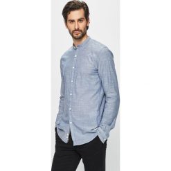 Tom Tailor Denim - Koszula. Niebieskie koszule męskie TOM TAILOR DENIM, m, bez wzorów, z bawełny, casualowe, ze stójką, z długim rękawem. W wyprzedaży za 99,90 zł.