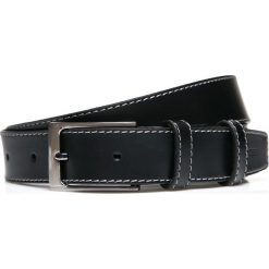 Pasek męski 85-8M-303-1S. Czarne paski męskie Wittchen, w paski, z materiału, eleganckie. Za 129,00 zł.