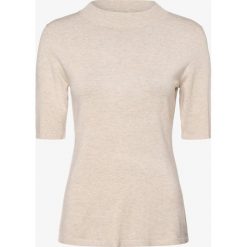 Comma - Sweter damski, beżowy. Brązowe swetry damskie comma, bez wzorów, z wiskozy, z krótkim rękawem, krótkie, bez kaptura. Za 129,95 zł.