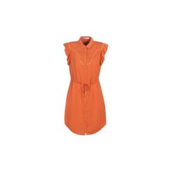 Sukienki krótkie LPB Woman AZITARTE. Pomarańczowe sukienki damskie LPB WOMAN, s, bez wzorów, bez kołnierzyka, z krótkim rękawem, krótkie, mini. Za 287,20 zł.