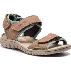 Sandały JOSEF SEIBEL - Lucia 15 63815 784 250 Taupe. Pomarańczowe klapki damskie Josef Seibel, bez wzorów, ze skóry ekologicznej, bez obcasa. W wyprzedaży za 219,00 zł.