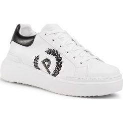 Sneakersy POLLINI - SA15084G0AT6010A Bianco/Nero. Białe półbuty damskie Pollini, ze skóry ekologicznej. W wyprzedaży za 579,00 zł.