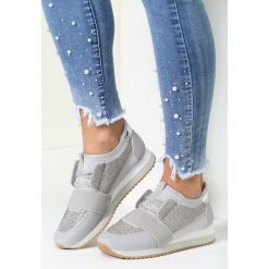 Szare Sneakersy Night Time. Szare buty sportowe damskie Inny, z gumy. Za 59,99 zł.