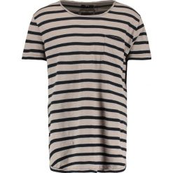 T-shirty męskie z nadrukiem: Tigha LENO STRIPES Tshirt z nadrukiem black/mud