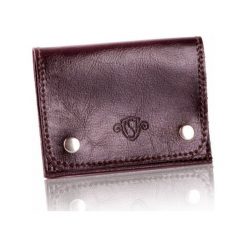 Cienkie skórzane męskie etui na karty Solier SW18 CIEMNY BRĄZ. Etui męskie Solier, ze skóry. Za 69,00 zł.