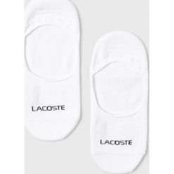 Lacoste - Stopki (2 pack). Białe skarpetki męskie marki Lacoste, bez wzorów, z elastanu. Za 89,90 zł.