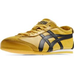 Onitsuka Tiger Mexico 66 DL408-0490. Żółte buty sportowe męskie marki Onitsuka Tiger, ze skóry, bez zapięcia. W wyprzedaży za 259,99 zł.