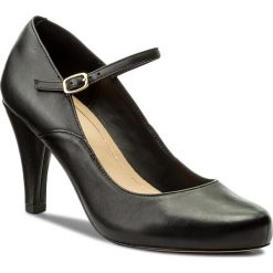 Półbuty CLARKS - Dalia Lily 261332714 Black Leather. Czarne półbuty damskie skórzane Clarks, na obcasie. W wyprzedaży za 269,00 zł.