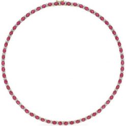 W.KRUK Zjawiskowy Naszyjnik - złoto 585, Diament 0,85ct,rubin - ZIN/NB+320. Żółte naszyjniki męskie W.KRUK, z diamentem, złote. Za 30900,00 zł.