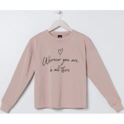 Bluza z napisem -. Bluzy damskie Sinsay, s, z napisami, bez rękawów, bez kaptura. Za 29,99 zł.