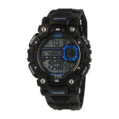 Biżuteria i zegarki: Zegarek Q&Q Męski M161-004 Dual Time czarny
