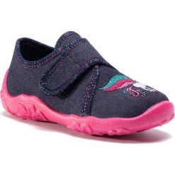 Kapcie SUPERFIT - 1-000258-80 M Blau. Niebieskie sandały dziewczęce Superfit, z tworzywa sztucznego, bez zapięcia. Za 119,00 zł.