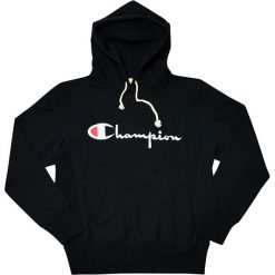 Bluza Champion Hooded Sweatshirt (212574-KK001). Czarne bluzy męskie marki Champion, m, z bawełny. Za 343,99 zł.