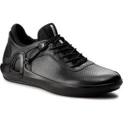 Półbuty ECCO - Intrinsic 3 83955401001 Black. Czarne półbuty męskie marki ecco, na co dzień, bez wzorów, ze skóry ekologicznej, bez zapięcia. W wyprzedaży za 389,00 zł.