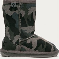 Emu Australia - Śniegowce dziecięce Camo. Szare śniegowce chłopięce EMU Australia, na zimę, bez zapięcia. Za 349,90 zł.