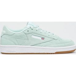 Reebok Classic - Buty Club C 85. Zielone buty sportowe damskie Reebok Classic, bez wzorów, ze skóry, sportowe, reebok classic. W wyprzedaży za 249,90 zł.