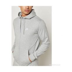Bejsbolówki męskie: Nike Bluza męska M NSW Hoodie FZ JSY Club szara r. XL (861754-063)