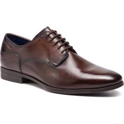Półbuty BUGATTI - 311-44601-1100-6100 Dark Brown. Pomarańczowe buty wizytowe męskie marki Bugatti, ze skóry ekologicznej, bez zapięcia. Za 419,00 zł.