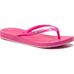 Japonki IPANEMA - Anat Brilliant III Fem 80403 Pink/Pink Metallic 24708. Różowe klapki damskie Ipanema, bez wzorów, z tworzywa sztucznego, bez obcasa. W wyprzedaży za 64,99 zł.