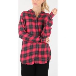 SuperDry Koszula Czerwony. Czerwone bluzki damskie Superdry, s, w kratkę, z wiskozy, bez kołnierzyka, z długim rękawem. Za 352,95 zł.