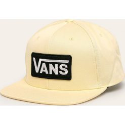 Vans - Czapka. Żółte czapki męskie Vans, z aplikacjami, z bawełny. W wyprzedaży za 89,90 zł.