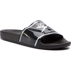 Klapki PLEIN SPORT - MSG0018 Black. Czarne klapki męskie marki Plein Sport, bez wzorów, z tworzywa sztucznego. W wyprzedaży za 249,00 zł.