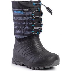 Śniegowce MERRELL - M-Snow Q Lite Wtrpf MK259179 B/Gry. Czarne śniegowce chłopięce Merrell, bez zapięcia. W wyprzedaży za 219,00 zł.