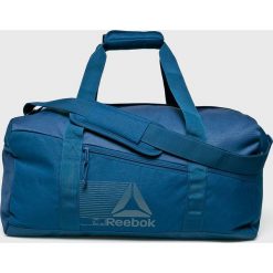 Reebok - Torba. Niebieskie torebki klasyczne damskie marki Reebok, w paski, z poliesteru, sportowe, na ramię. W wyprzedaży za 99,90 zł.