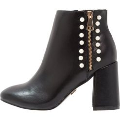 Botki damskie lity: Lost Ink Wide Fit PEARL TRIM Botki na obcasie black