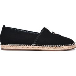Karl Lagerfeld Iconic Espadryle Czarny. Czarne espadryle męskie KARL LAGERFELD, bez wzorów, ze skóry. Za 688,95 zł.